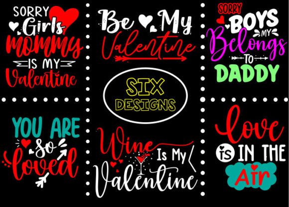 Download Valentine Bundle T Shirt Designs - Designs Collection