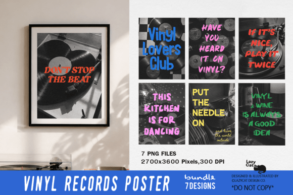 Download Vinyl Records Poster Wall Art Bundle - Vinyl Collection