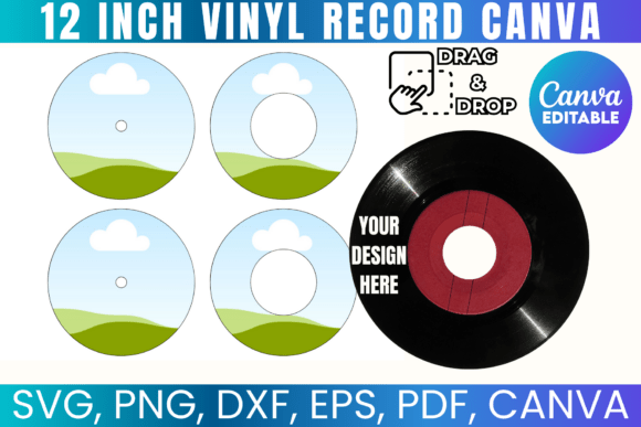 Download 12 Inches Vinyl Record Canva Template - Vinyl Collection