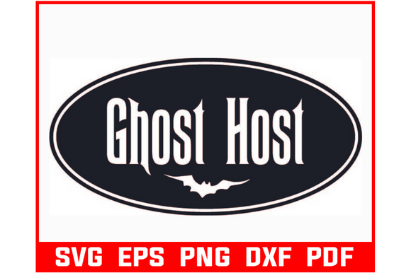 Download Ghost Host Oval Sign- Vinyl Wall Decal - Vinyl Collection