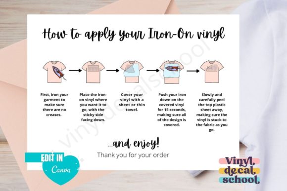Download Iron-on Vinyl Decal Instructions - Vinyl Collection