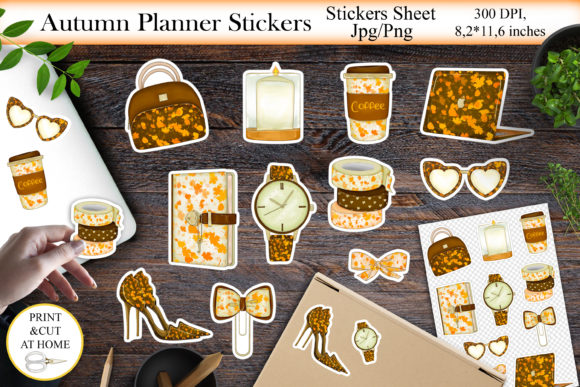 Download Autumn Planner Stickers Bundle Png - Premium Resources